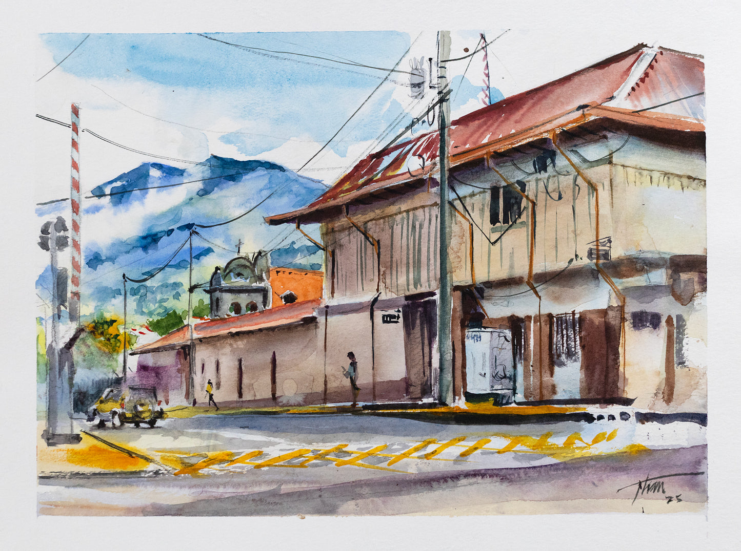"Calle 26 en Heredia, Vista a las Oficinas Sanchez Cortes"